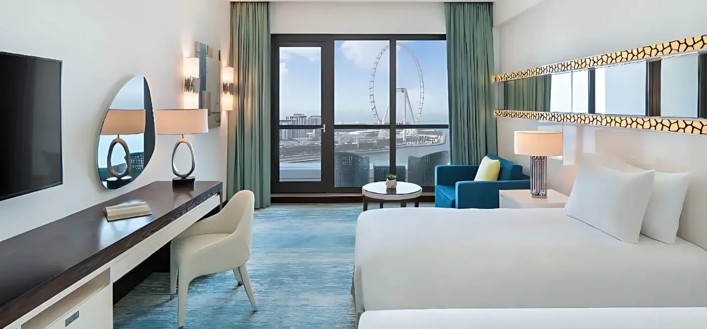 Room view of JA Ocean View Hotel Jumeirah Beach Dubai